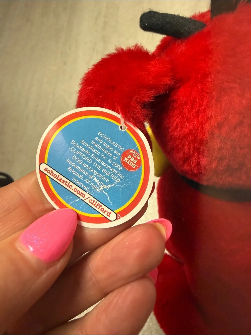 Vintage 2001 Clifford the Big Red Dog Plush stuffie